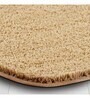 Light Brown Solid Polyester 28x20 Inches AntiSkid Bath Mat
