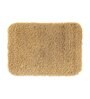 Light Brown Solid Polyester 28x20 Inches AntiSkid Bath Mat