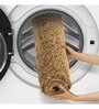 Brown Solid Polyester 28x20 Inches Anti Skid Bath Mat