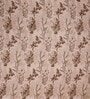 Brown Floral 144 TC Polyester Double Bedsheet With 2 Pillow Covers