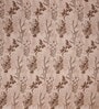 Brown Floral 144 TC Polyester King Fitted Bedsheet 2 Pillow Covers