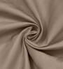 Brown Solid 150 TC Cotton Single Bed Sized Bedsheet With 1 Pillow Cover
