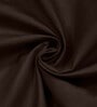 Brown Solid 150 TC Cotton Single Bed Sized Bedsheet With 1 Pillow Cover