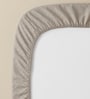 Brown Solid 300 TC Cotton King Sized Fitted Bedsheet with 2 Pillow Covers