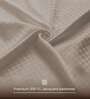 Brown Solid 300 TC Cotton King Sized Fitted Bedsheet with 2 Pillow Covers