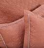 Brown Solid 300 TC Cotton Quilted Double Bed Cover with 2 Pillow Covers & 2 Cushion Covers with Filler Kairo Collection