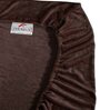 Brown Solid 300 TC Woollen Fitted Double Bedsheet with 2 Pillow Covers