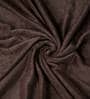 Brown Solid 300 TC Woollen Fitted Single Bedsheet with Pillow Cover