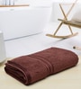 Brown Solid 500 GSM Cotton Bath Towel
