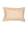 Brown Solid 600 TC Cotton 1 Double Bedcover with 2 Pillow cover