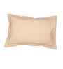 Brown Solid 600 TC Cotton 1 Double Bedcover with 2 Pillow cover