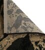 Brown Abstract Blended Linen 3 ft x 5 ft Machine Made Carpet