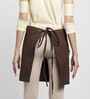 Solid Brown Cotton (Set of 2) Apron & Napkin Set