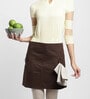 Solid Brown Cotton (Set of 2) Apron & Napkin Set