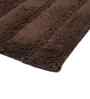 Brown Solid Cotton 16x24 Inches Anti Skid Bath Mat