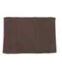 Brown Solid Cotton 16x24 Inches Anti Skid Bath Mat