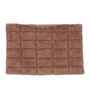 Brown Solid Cotton 16x24 Inches Anti Skid Bath Mat