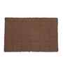 Brown Solid Cotton 20x31 Inches Anti Skid Bath Mat
