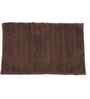 Brown Solid Cotton 20x31 Inches Anti Skid Bath Mat