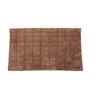 Brown Solid Cotton 28x47 Inches Anti Skid Bath Mat