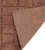 Brown Solid Cotton 28x47 Inches Anti Skid Bath Mat