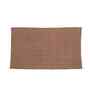 Brown Solid Cotton 28x47 Inches Anti Skid Bath Mat