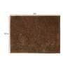 Brown Solid Cotton AntiSkid Bathmat