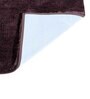 Brown Solid MicroFibre 14x10 Inches Antiskid Bath Mats