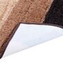 Brown Striped MicroFibre 14x10 Inches Antiskid Bath Mats