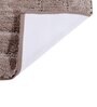 Brown Solid MicroFibre 14x10 Inches Antiskid Bath Mats