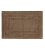 Brown Solid MicroFibre 14x10 Inches Antiskid Bath Mats