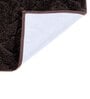 Brown Solid MicroFibre 14x10 Inches Antiskid Bath Mats