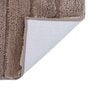 Brown Striped MicroFibre 14x10 Inches Antiskid Bath Mats