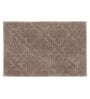 Brown Solid MicroFibre 14x10 Inches Antiskid Bath Mats