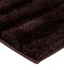 Brown Striped MicroFibre 14x10 Inches Antiskid Bath Mats