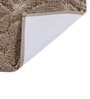 Brown Solid MicroFibre 14x10 Inches Antiskid Bath Mats