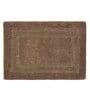 Brown Solid MicroFibre 14x10 Inches Antiskid Bath Mats
