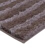 Brown Striped MicroFibre 14x10 Inches Antiskid Bath Mats