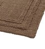 Brown Solid MicroFibre 14x10 Inches Antiskid Bath Mats