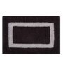 Brown Geometric MicroFibre 15x10 Inches Antiskid Bath Mats