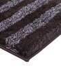 Brown Striped MicroFibre 15x10 Inches Antiskid Bath Mats
