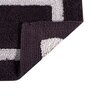 Brown Geometric MicroFibre 15x10 Inches Antiskid Bath Mats