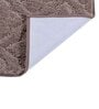 Brown Solid MicroFibre 15x10 Inches Antiskid Bath Mats