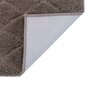 Brown Solid MicroFibre 15x10 Inches Antiskid Bath Mats