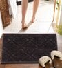 Brown Solid MicroFibre 15x10 Inches Antiskid Bath Mats