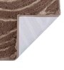 Brown Striped MicroFibre 15x10 Inches Antiskid Bath Mats