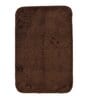 Brown Solid Microfibre 20x14 Inches AntiSkid Bath Mats (Set of 2)