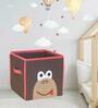 Kevin Monkey Medium Fabric Kids Storage Box in Brown Colour