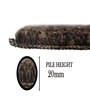 Brown Solid Polyester 23x15 Inches Super Soft Bath Mat