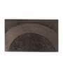 Brown Solid Polyester 24x16 Inches AntiSkid Bath Mat